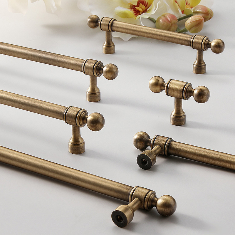Furniture Hardware Wholesale - Shiny Gold Cabinet Handles Desk Drawer