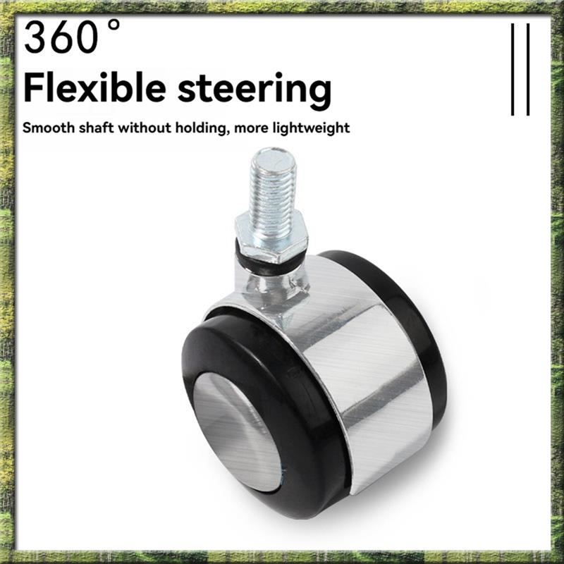 Office Furniture Hardware - A63P Top 5-Piece 2-Inch Silent Pulley