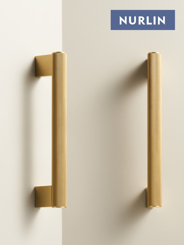 Furniture Hardware Jig - Nurlin Solid Brass New Linear kitchen