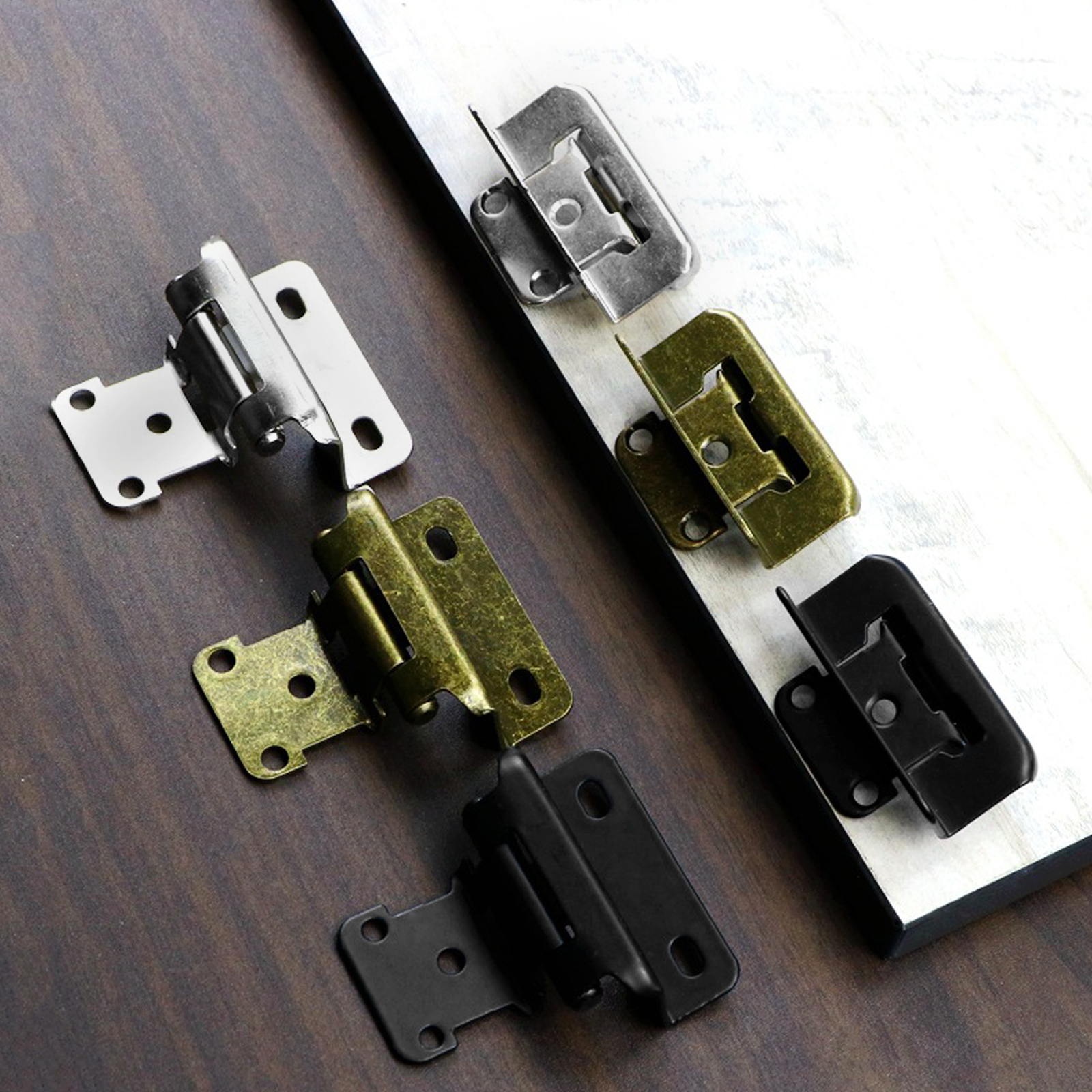 2Pcs Metal Door Hinge w/Screws - Cabinet Hinge Overlay avis et prix