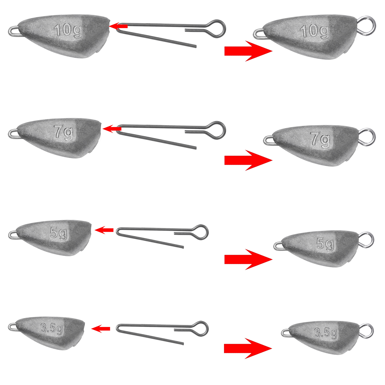 SAMOLLA 5pcs Jig Head Fishing  - Furniture Hardware Jig avis et prix