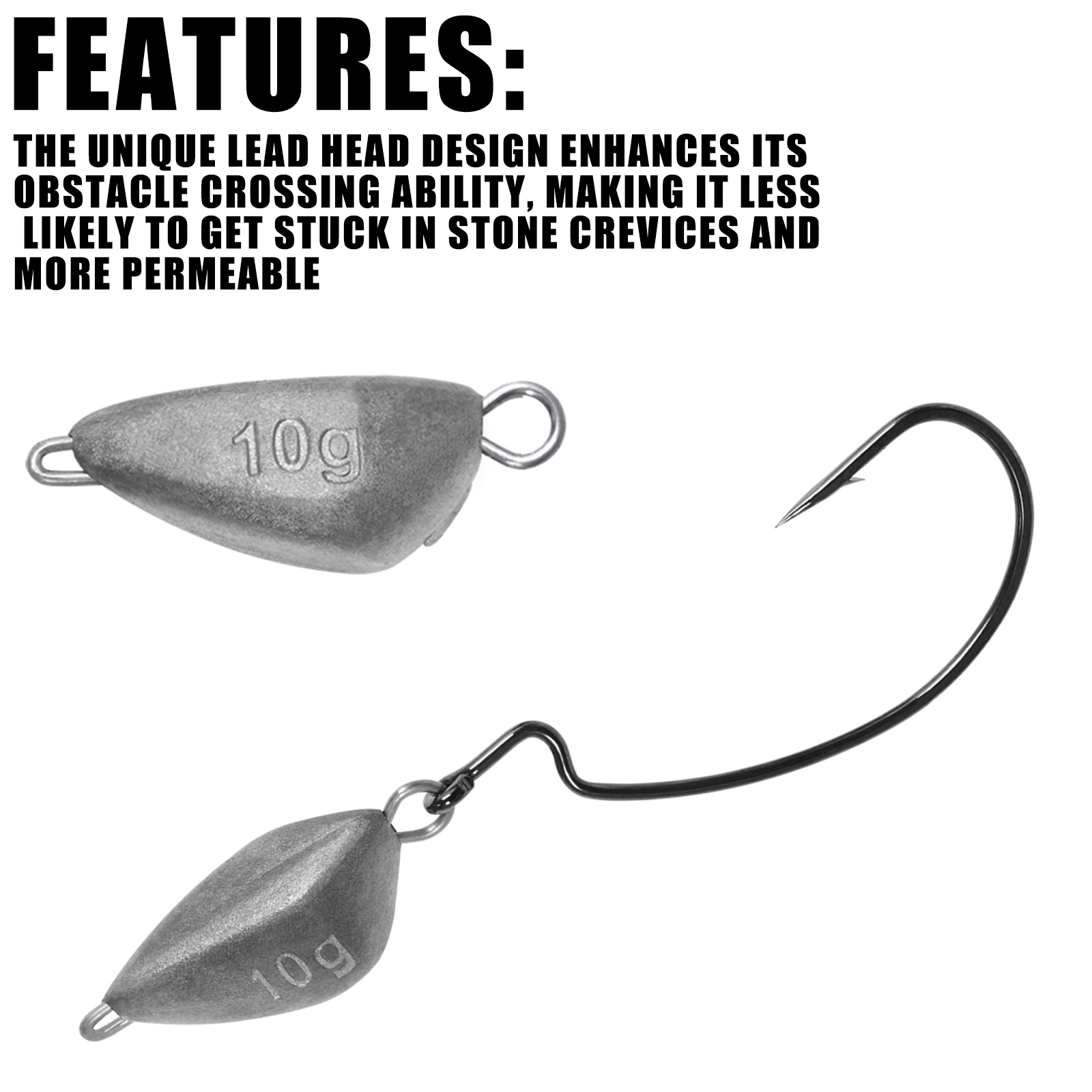 SAMOLLA 5pcs Jig Head Fishing  - Furniture Hardware Jig avis et prix