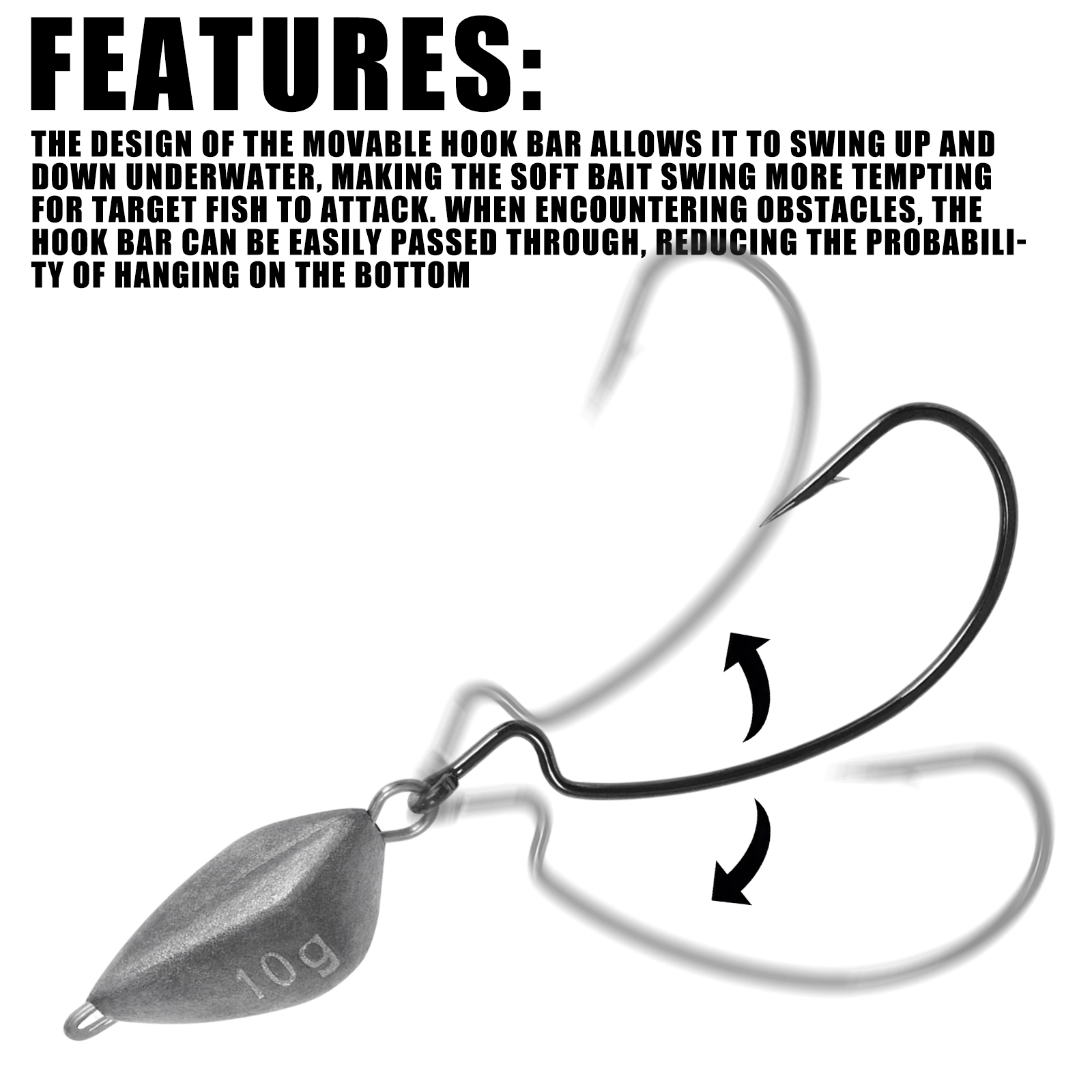 SAMOLLA 5pcs Jig Head Fishing  - Furniture Hardware Jig avis et prix
