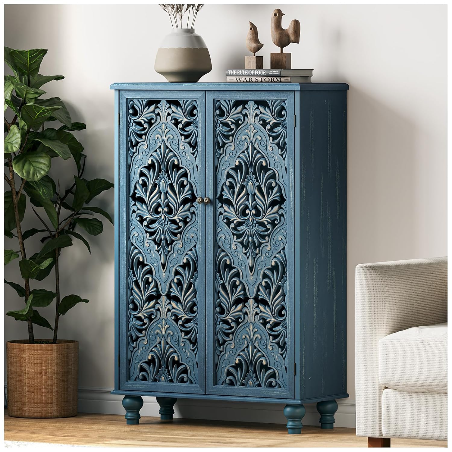 Mandala Carved Door Accent Cab - Cabinet Hinge Overlay avis et prix