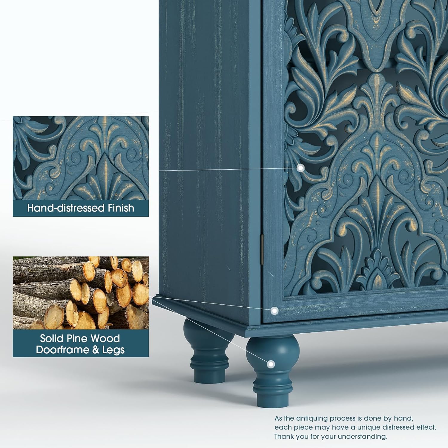 Mandala Carved Door Accent Cab - Cabinet Hinge Overlay avis et prix