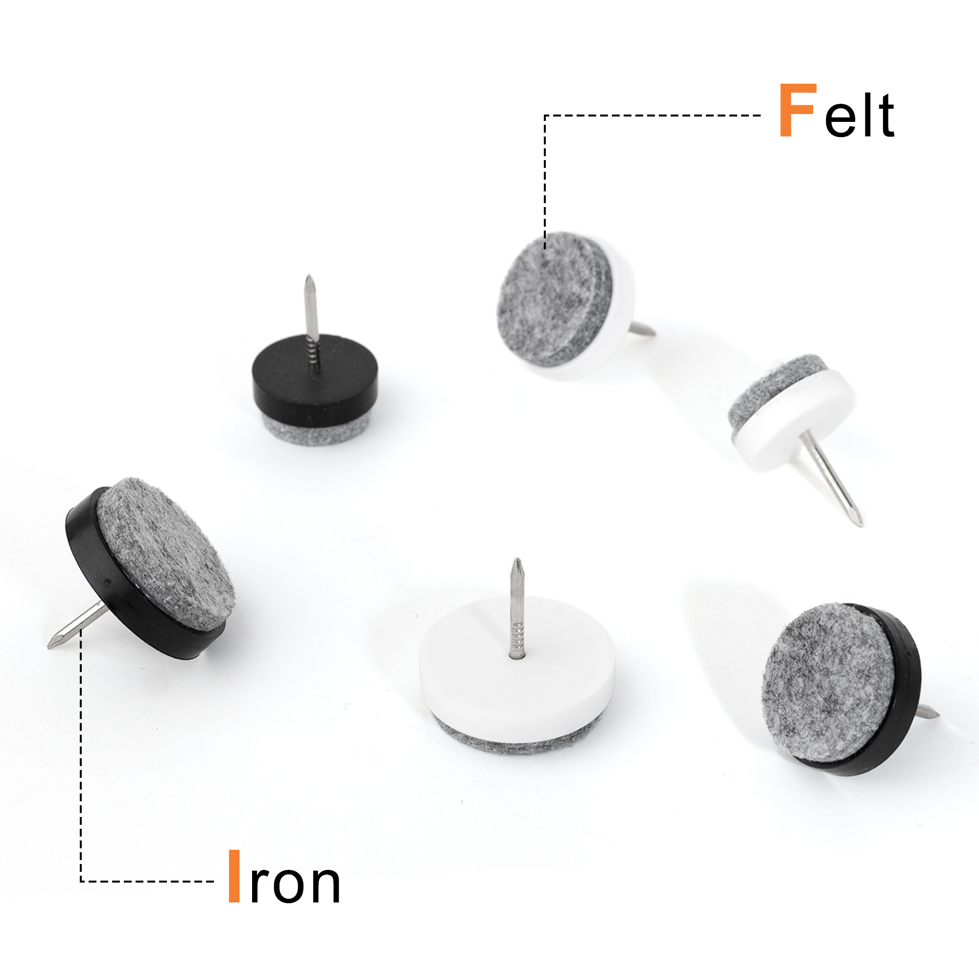 20PCS Furniture Feet Felt Pads - Cabinet Hinge Overlay avis et prix