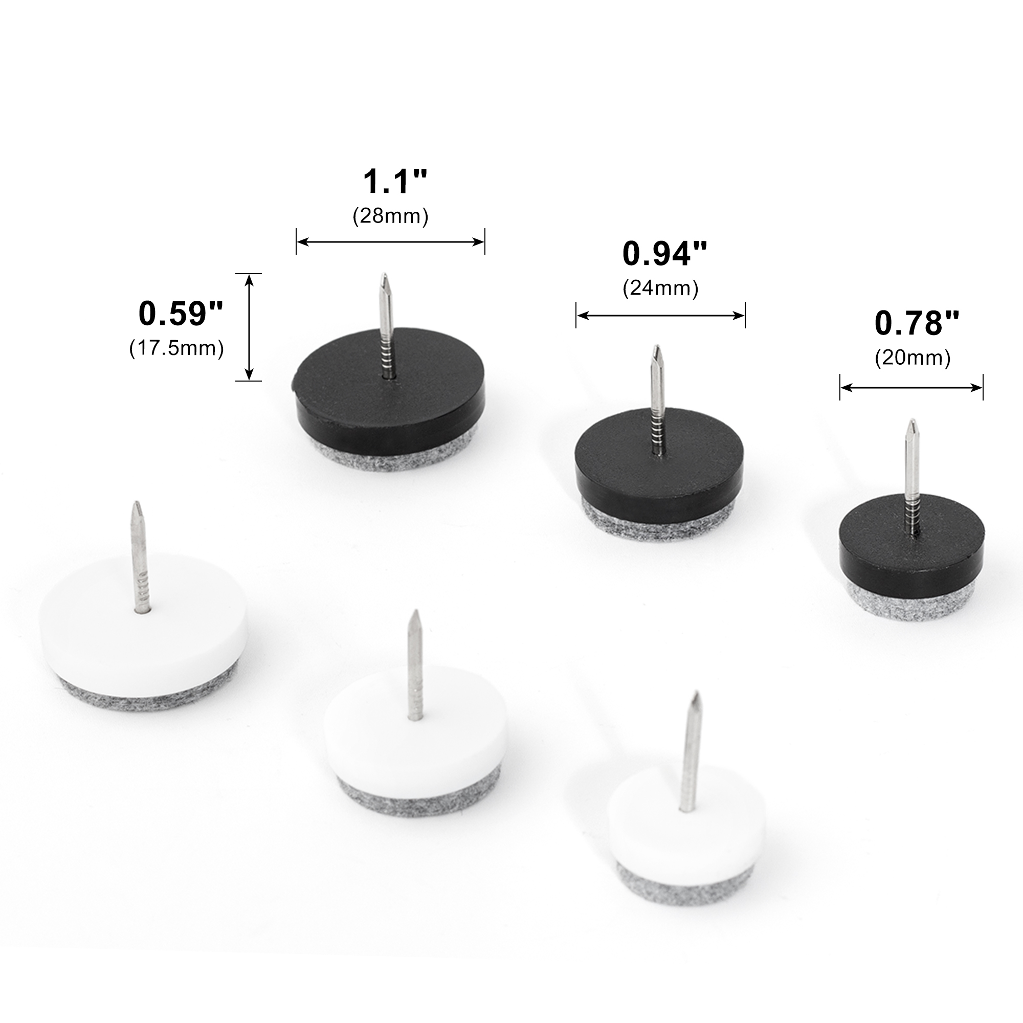 20PCS Furniture Feet Felt Pads - Cabinet Hinge Overlay avis et prix