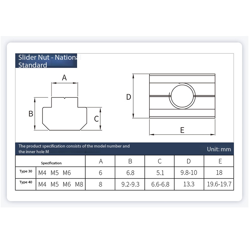2Pcs 304 Stainless Steel T Sli - Furniture Hardware Nut avis et prix