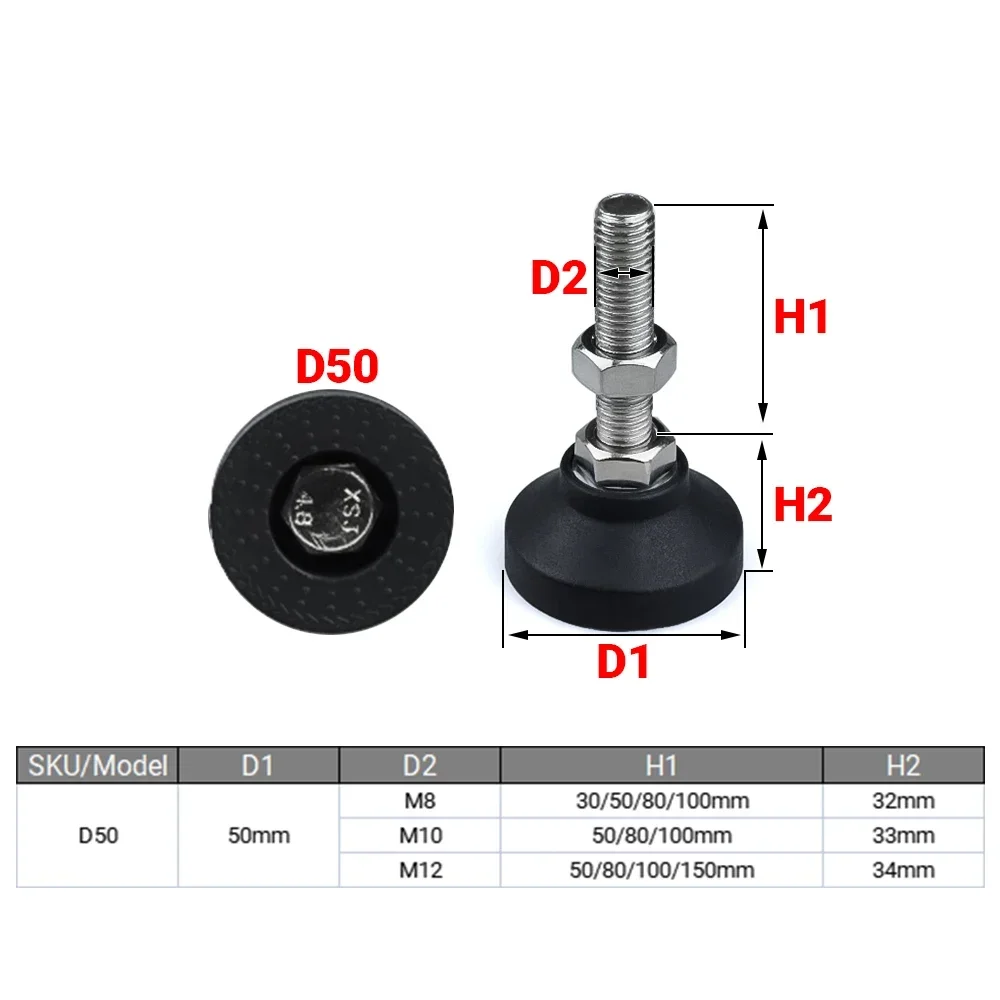 4Pcs/Lot Adjustable Lathe Leg  - Furniture Leg Set avis et prix