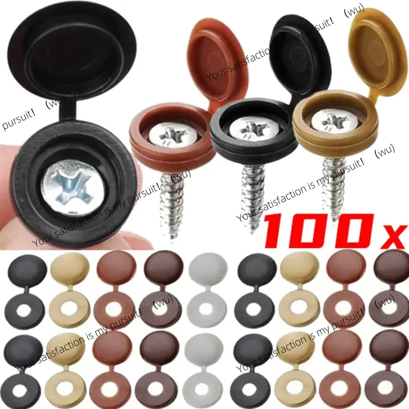 100PCS Plastic Nails Screw Cap - Furniture Hardware Nut avis et prix