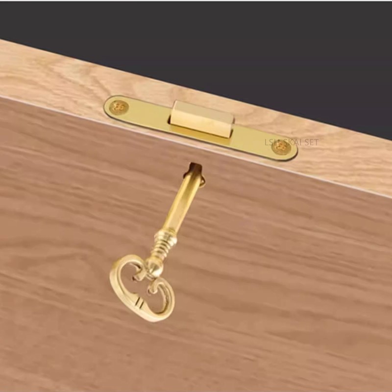 1PC Retro Brass Drawer Lock, O - Office Furniture Hardware avis et prix
